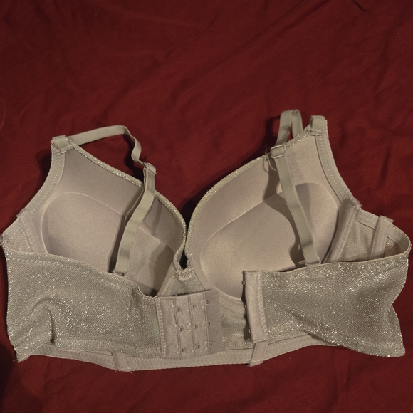 Sparkle Longline Bralette - Silver - Picture 3 of 5